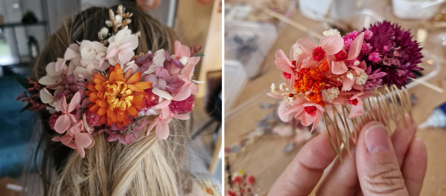 Atelier accessoires fleuris