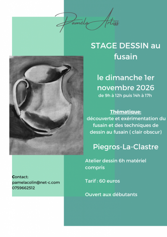 Atelier dessin au fusain